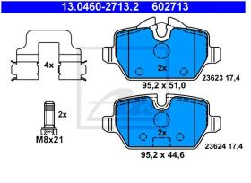 ATE 602713 - PASTILLA FRENO BMW 1ER REIHE/E81/E8