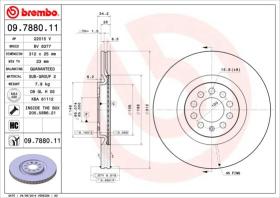 BREMBO 09788011 - Discos de freno delanteros grupo vag