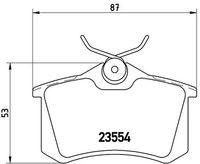 BREMBO P85020 - PASTILLA DE FRENO TRASERAS