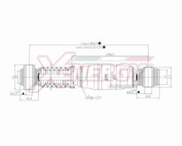 AP XENERGY X082345 - AMORTIGUADOR CITROEN C4 PICASSO, GRAND PICASSO POS GAS