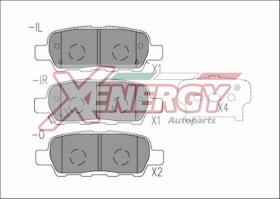 AP XENERGY X41192 - PASTILLAS NISSAN QASHQAI-NISSAN X-TRAIL-RENAULT KOLEOS REAR