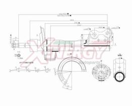AP XENERGY X852339 - AMORTIGUADOR MERCEDES CLASSE A W169 ANT GAS