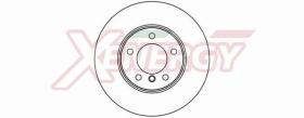 AP XENERGY X602042 - DISCO FRENO ANT.318-320D E90 D300