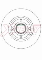 AP XENERGY X601389 - DISCO FRENO RENAULT CLIO,MEGANE,MODUS-NISSAN NOTE (SENZA CUS