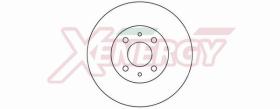 AP XENERGY X602149 - DISCO FRENO ANT.LAGUNA/22TD 96-01