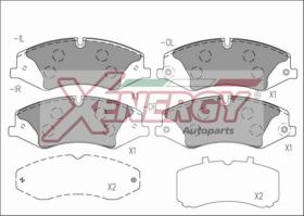 AP XENERGY X41257 - PASTILLAS LAND ROVER DISCOVERY/RANGE ROVER SPORT 09-> FRONT