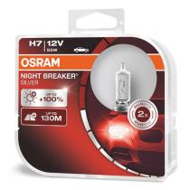 OSRAM 64210NBSHCB - Set 2 Bombilla Halógena Osram H7 12V NIGHT BREAKER +100%