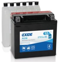 BATERIAS EXIDE ETX14BS - BATERIA 12V 12AH 200A +I 150X90X145 AGM