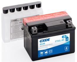 BATERIAS EXIDE ETX4LBS - BATERIA 12V 3AH 50A +D 115X70X85 AGM