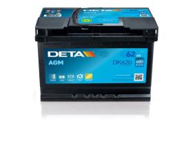 DETA BATERIAS DK620 - Batería de arranque / DETA AGM 62AH 680EN