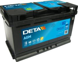 DETA BATERIAS DK820 - Batería de arranque - DETA AGM 82AH 800EN