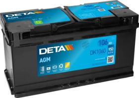 DETA BATERIAS DK1060 - BATERÍA DE ARRANQUE - DETA AGM 106AH 950EN