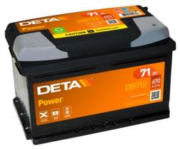 DETA BATERIAS DB712 - BATERIA SERIE DETA POWER 71AH 670EN