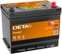 DETA BATERIAS DB704 - Bateria de arranque Deta Power 70AH caja asiatica + dcha