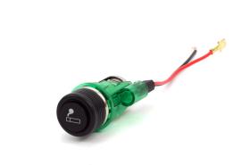 AMIO 01260 - KIT ENCENDEDOR CIGARRILLOS 12V CON ILUMINACION VERDE