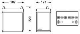DETA BATERIAS DB356 - Batería de arranque Deta Power 35AH bornes Finos
