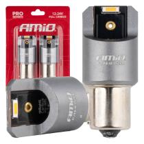 AMIO 03594 - BOMBILLAS LED FULL CANBUS PRO PY21W 2X1860 SMD AMBER 12V 24V