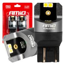 AMIO 03591 - LED CANBUS PRO SERIES 7443 W21/5W 4X3030 SMD WHITE 12/24V