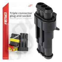 AMIO 03519 - CONECTOR CON TERMINALES MACHO/HEMBRA