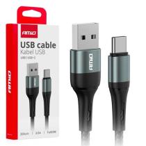 AMIO 03912 - CABLE USB A USB-C 3A 200CM FULLLINK AMIO
