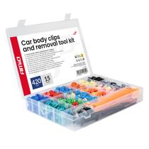 AMIO 04744 - CLIPS PARA LA CARROCERÍA DEL COCHE Y KIT DE HERRAMIENTAS