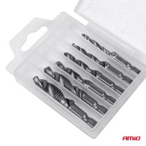 AMIO 03272 - JUEGO DE 6 BROCAS ROSCADORAS LARGAS, MÉTRICAS DE M3 A M10