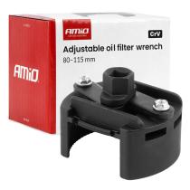 AMIO 04955 - LLAVE AJUSTABLE PARA FILTROS DE ACEITE 80115 MM
