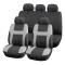 AMIO 04608 - Juego de fundas universales delanteras y traseras negras.